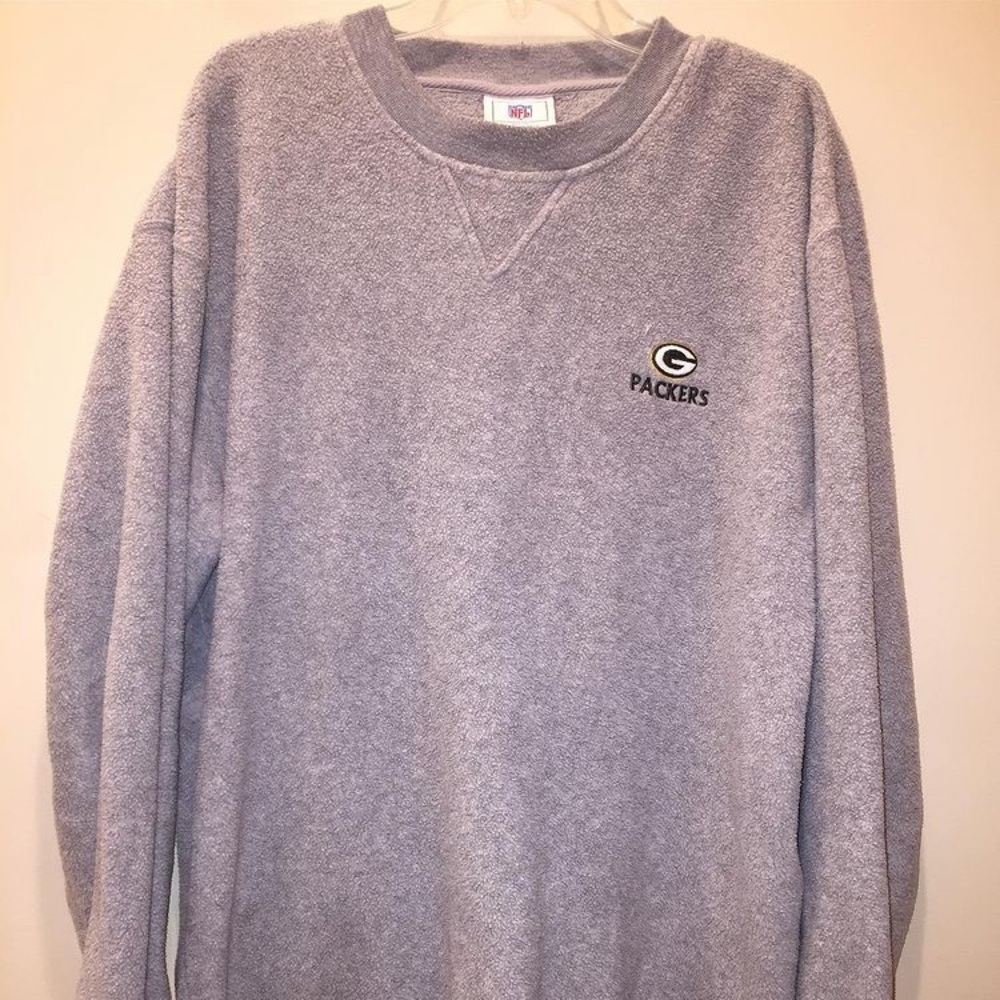 NFL Green Bay Packers Fleece Crewneck Pullover Sweater Size XL